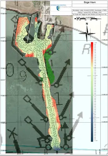 Illustration på hvordan man anløber havnen